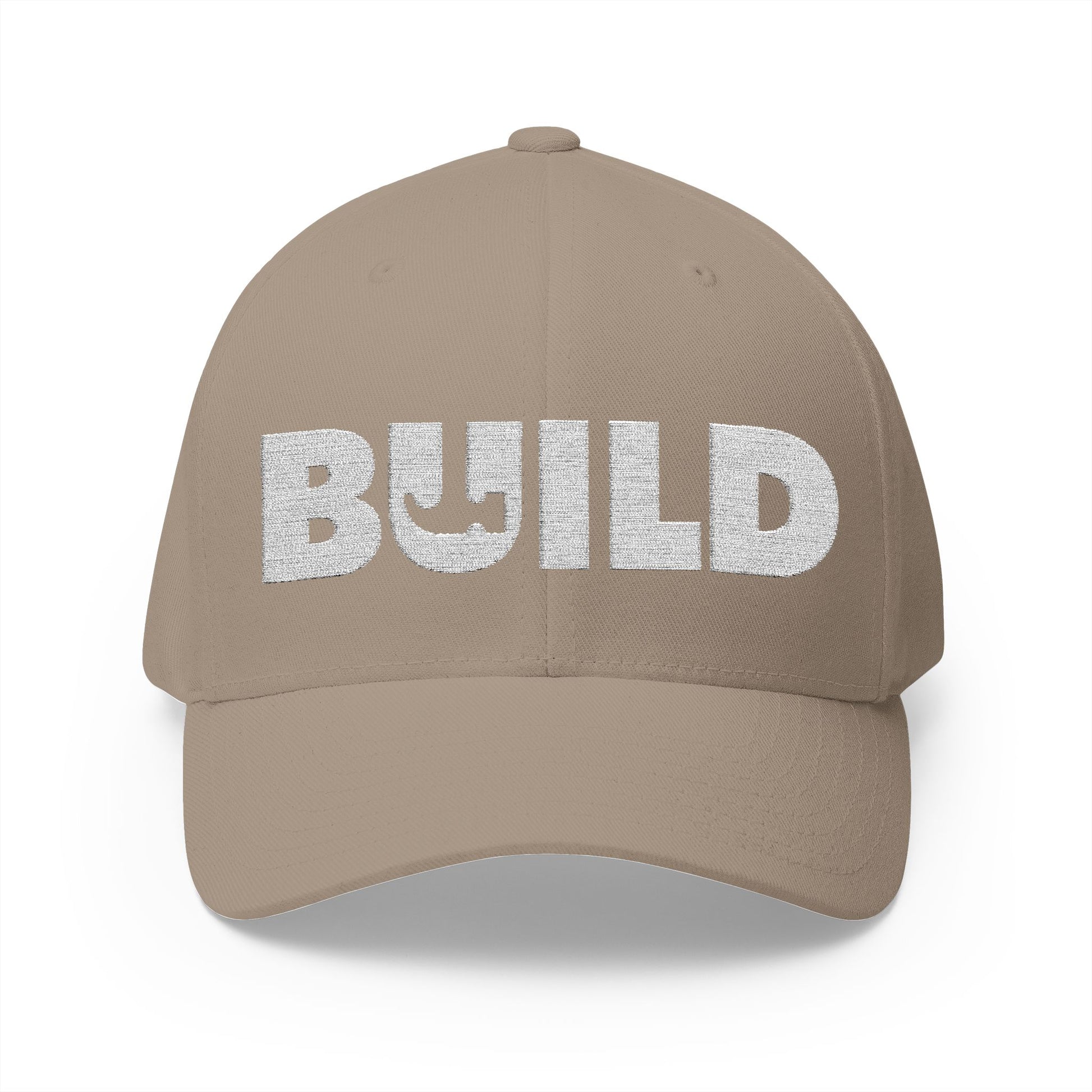 UCanBuildThis "BUILD" Embroidered Cap - Gift for Builders, DIY Enthusiasts, Casual Wear - White Logo