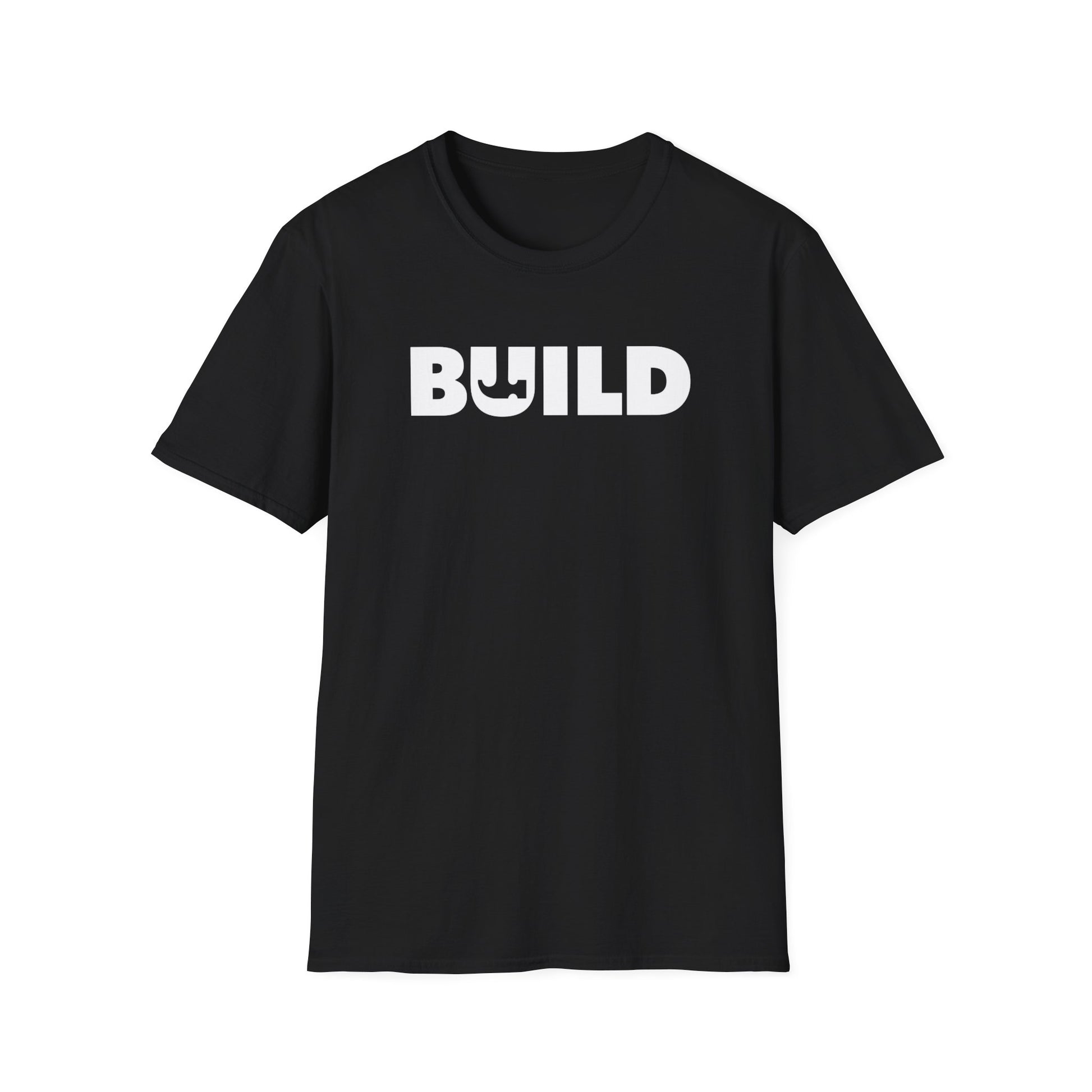 DIY BUILD T-Shirt - Bold Statement Tee for Makers and Creators (White Text)