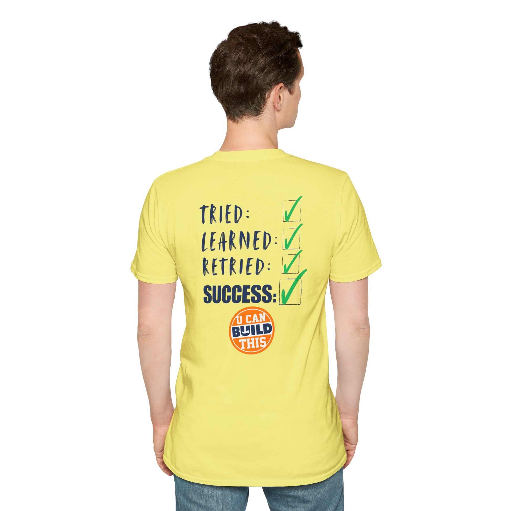 Motivational Unisex T-Shirt: Failure Leads to... DIY Comfort