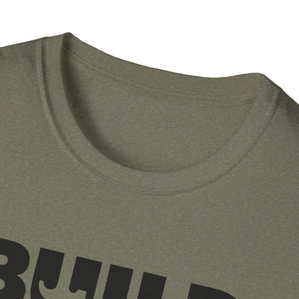 DIY BUILD T-Shirt — Bold Statement Tee for Makers & Creators (Black Text)