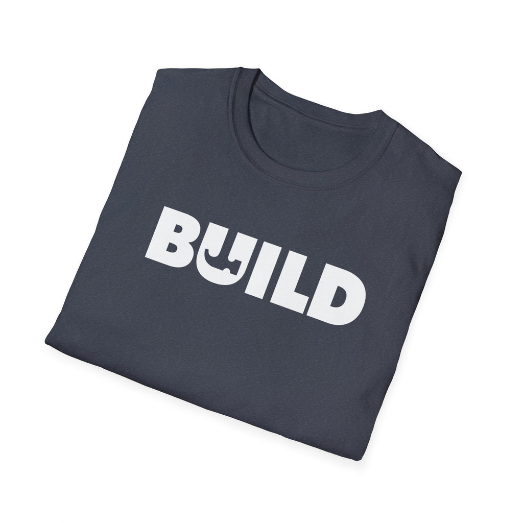 DIY BUILD T-Shirt - Bold Statement Tee for Makers and Creators (White Text)