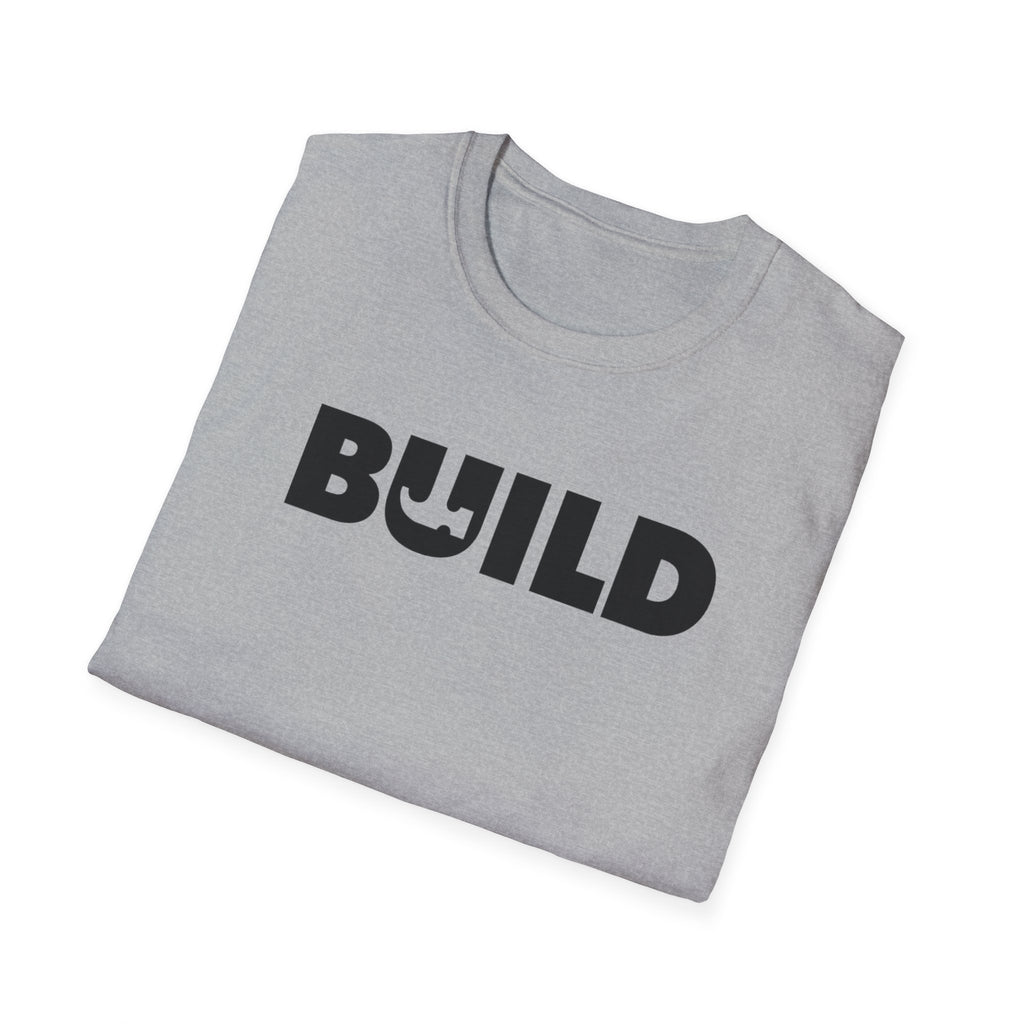 DIY BUILD T-Shirt — Bold Statement Tee for Makers & Creators (Black Text)