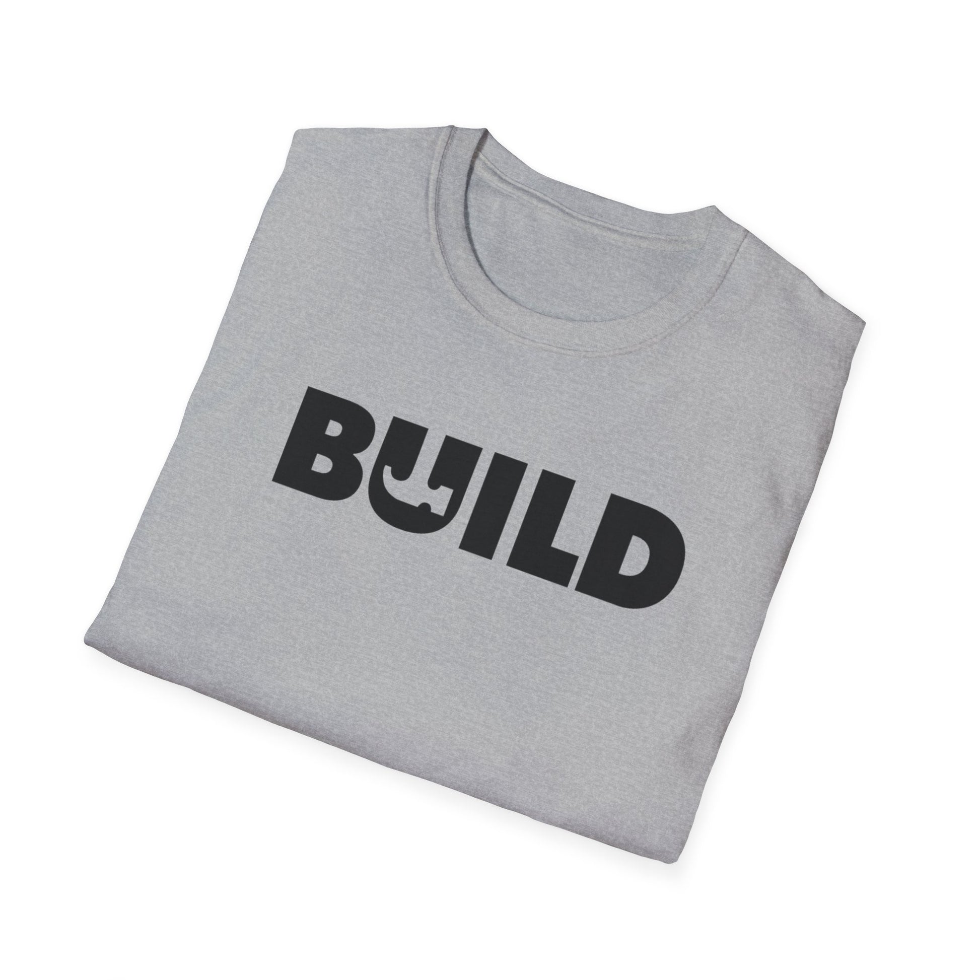 DIY BUILD T-Shirt — Bold Statement Tee for Makers & Creators (Black Text)
