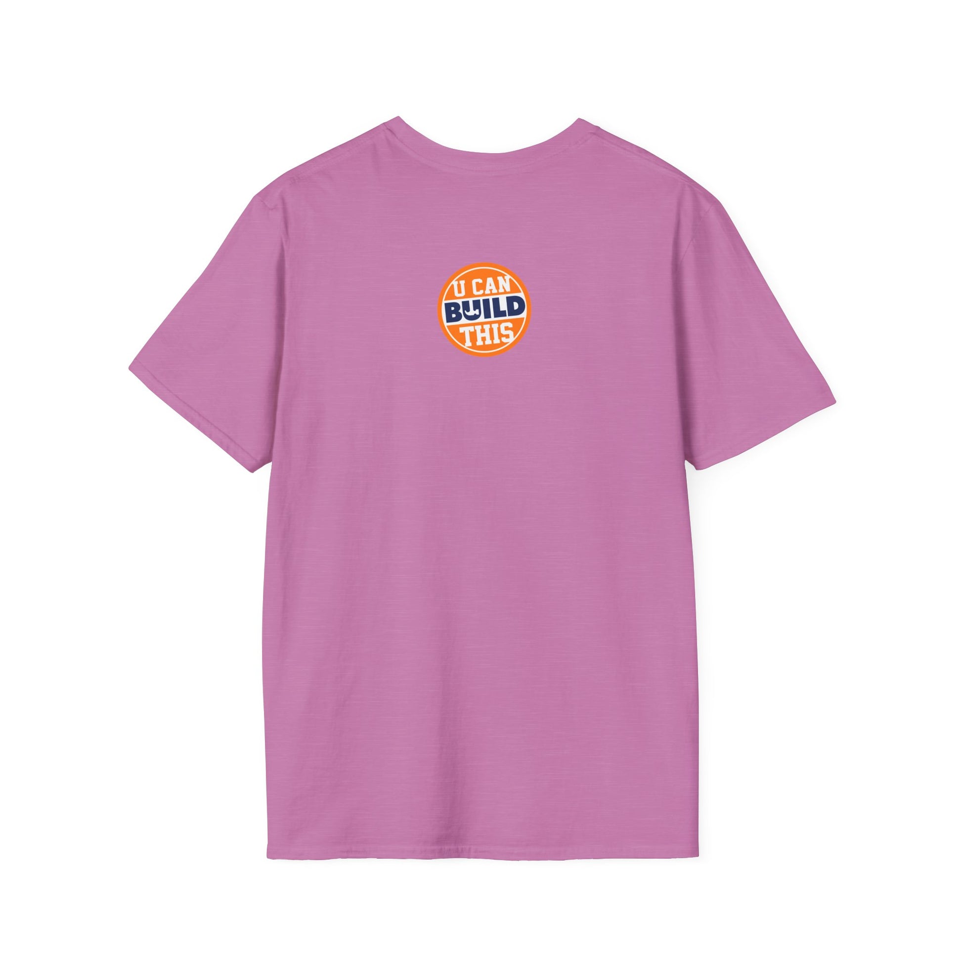 BUILD Graphic T‑Shirt - Bold Statement Tee for Makers and Creators (Orchid with Black Text)