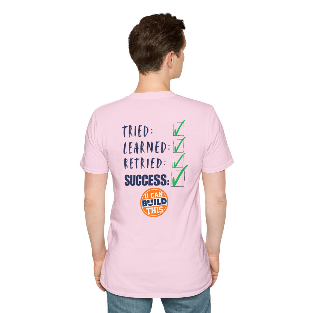 Motivational Unisex T-Shirt: Failure Leads to... DIY Comfort