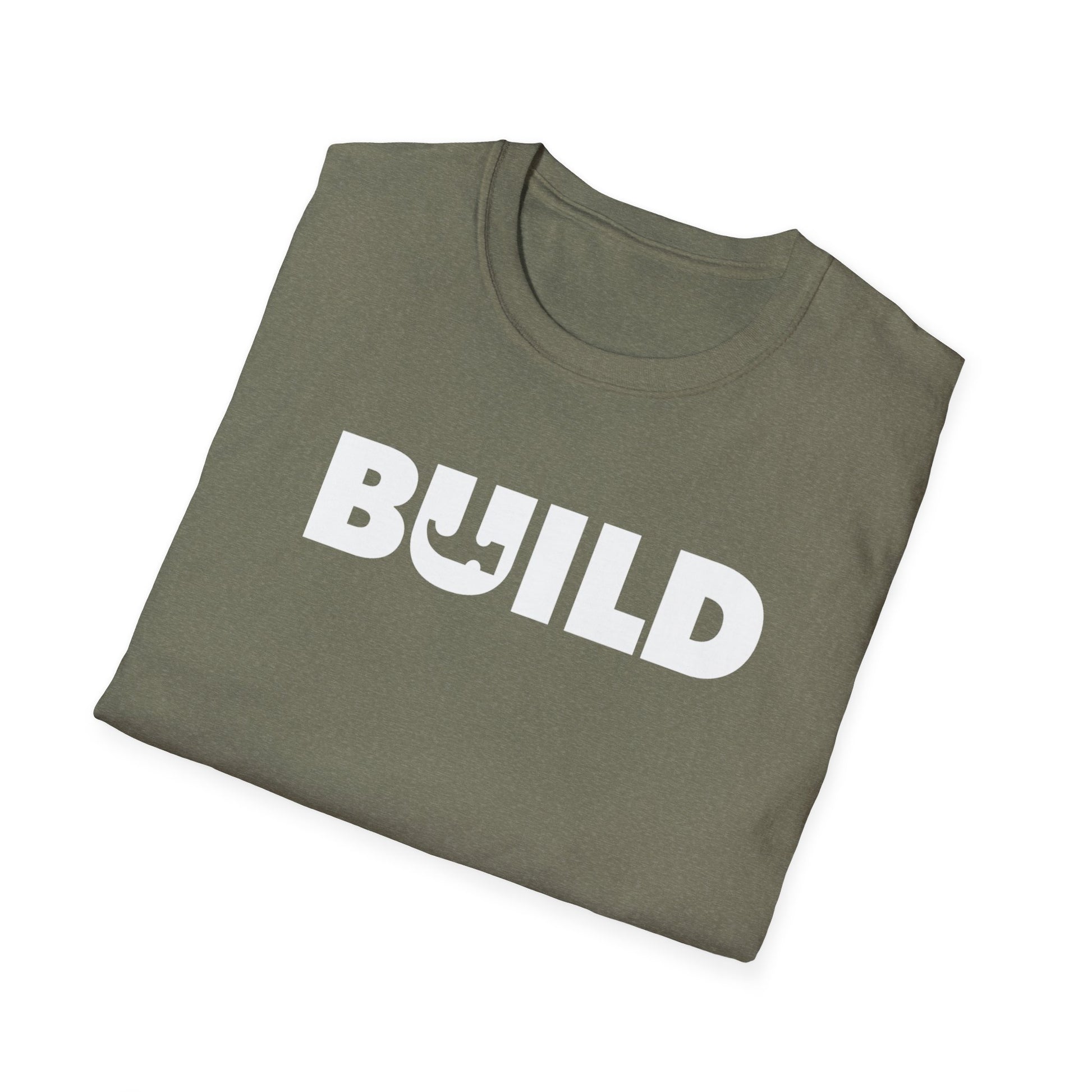 DIY BUILD T-Shirt - Bold Statement Tee for Makers and Creators (White Text)