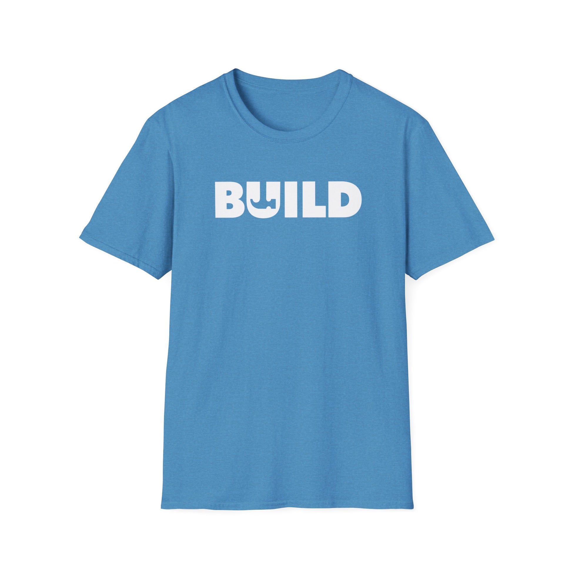 DIY BUILD T-Shirt - Bold Statement Tee for Makers and Creators (White Text)