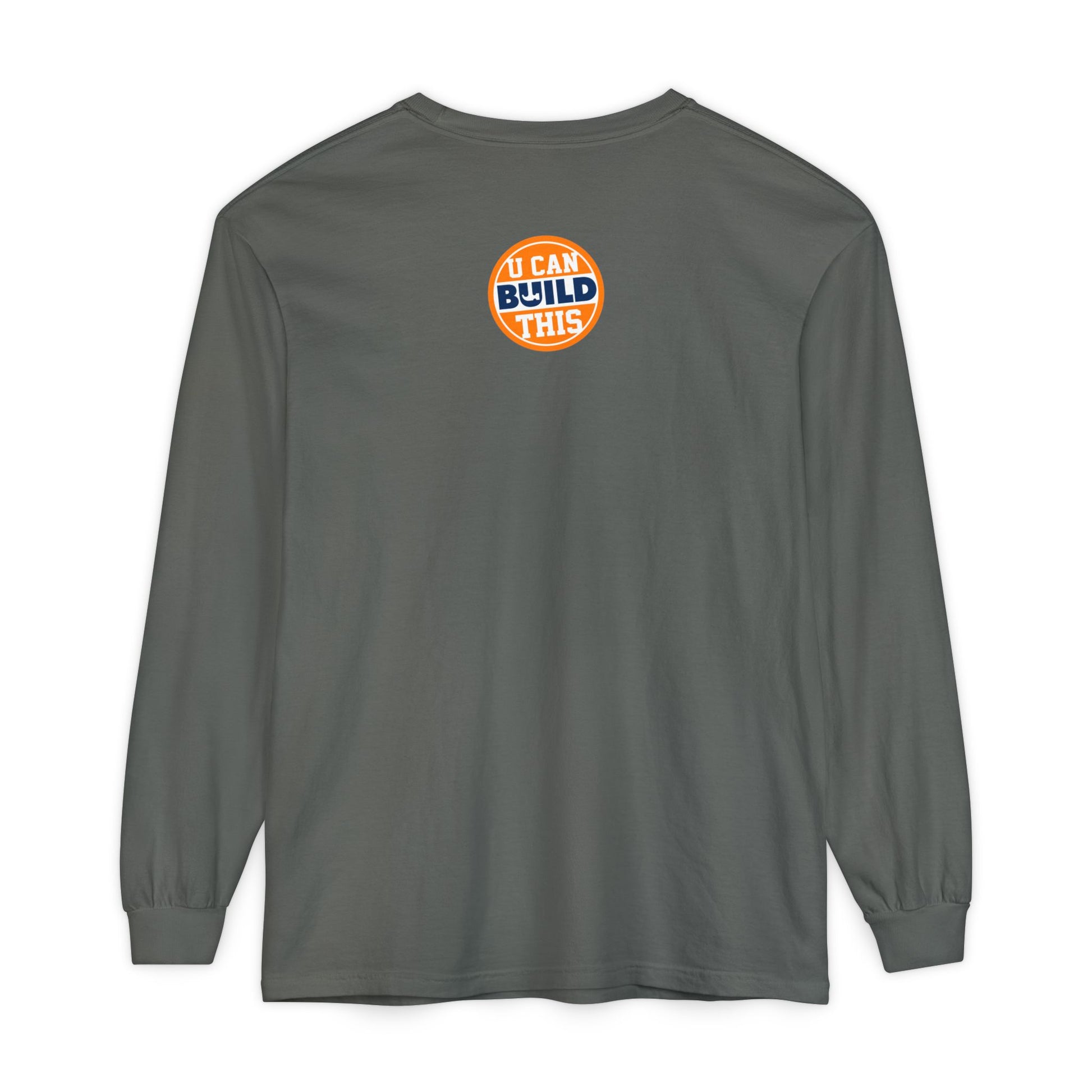 DIY BUILD Long Sleeve T-Shirt — Bold Statement Tee for Makers & Creators (Black Text)