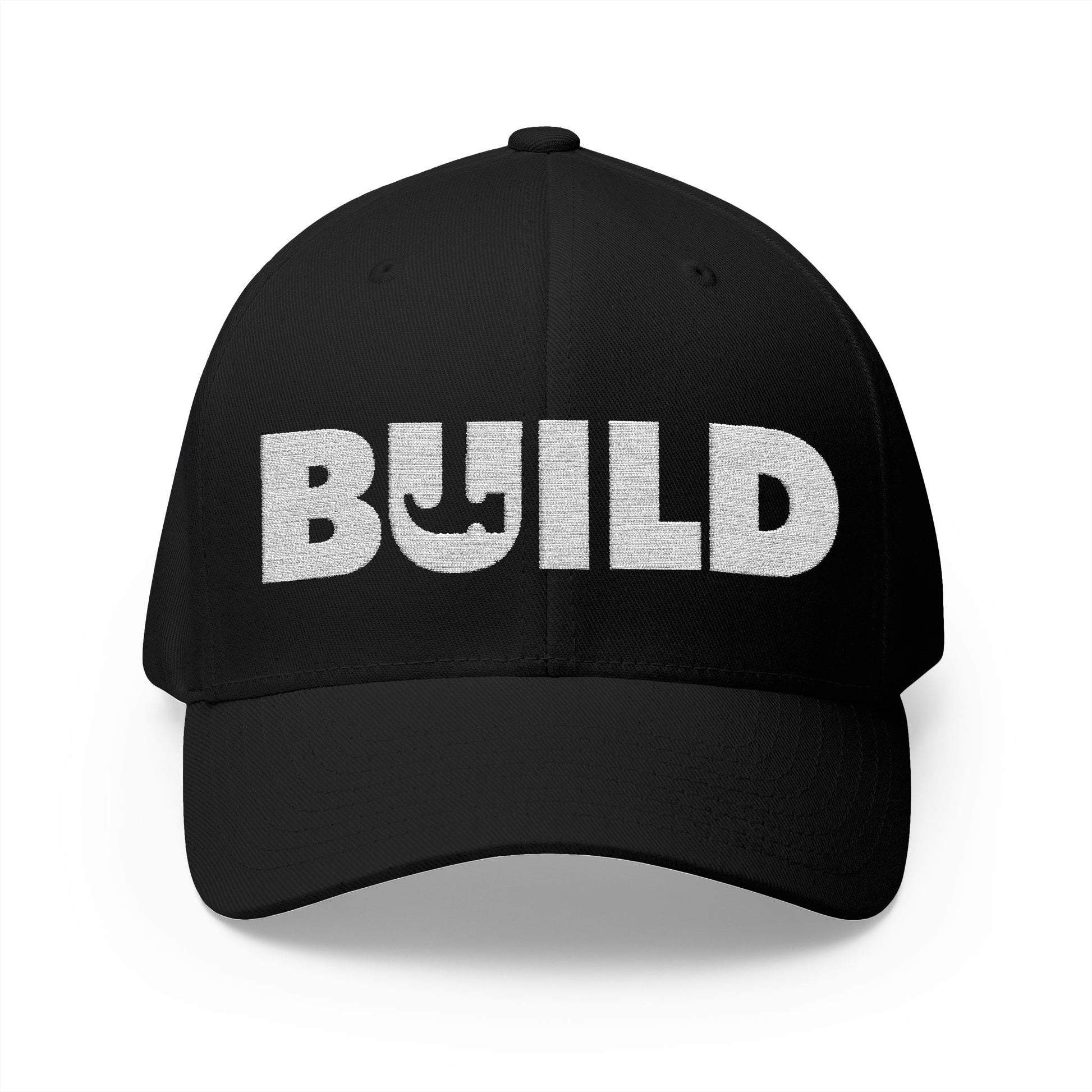 UCanBuildThis "BUILD" Embroidered Cap - Gift for Builders, DIY Enthusiasts, Casual Wear - White Logo