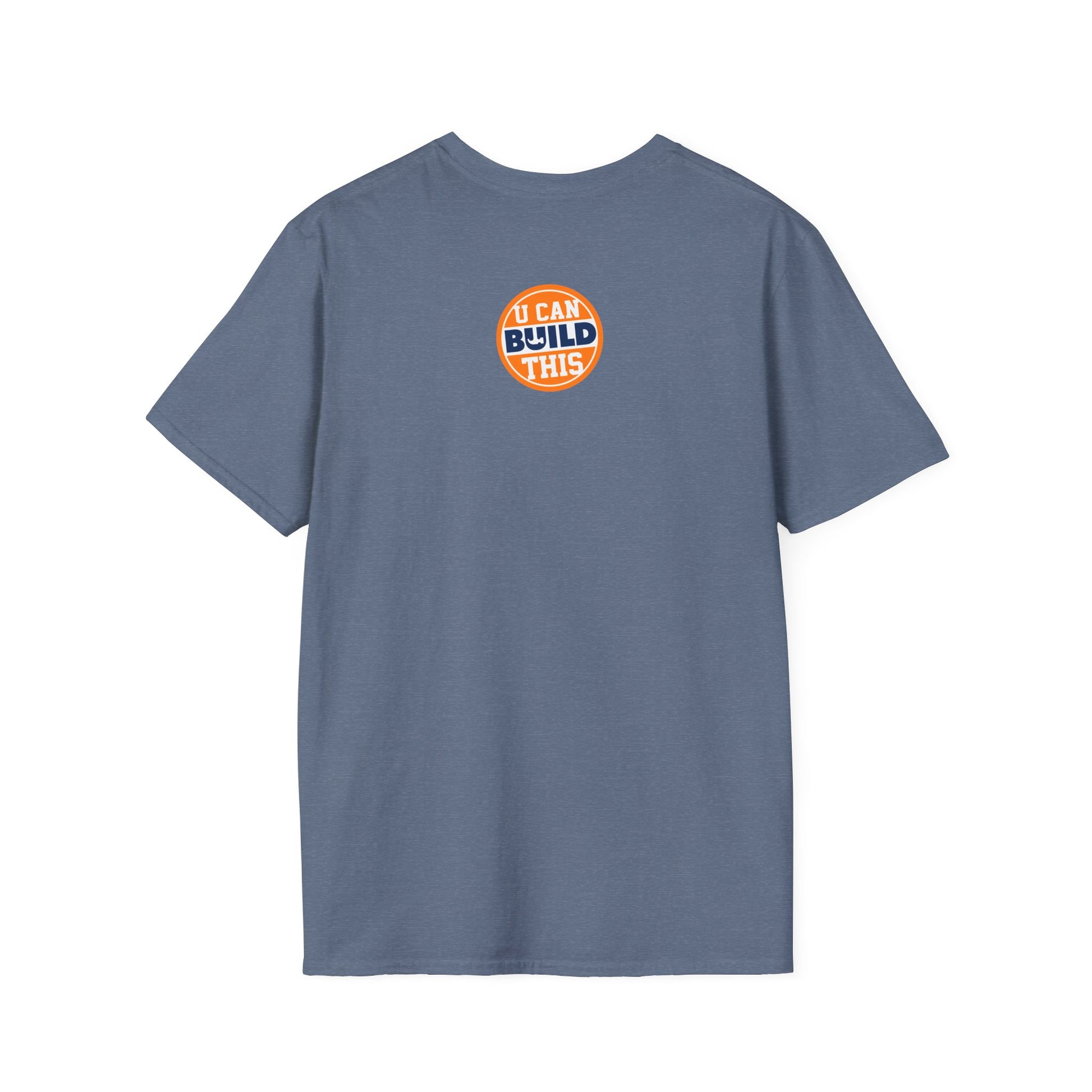DIY BUILD T-Shirt - Bold Statement Tee for Makers & Creators (Orange Text)