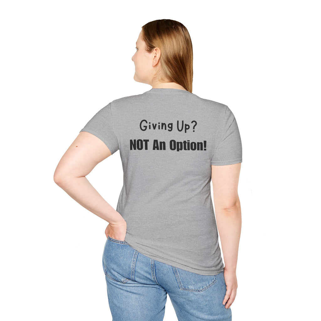 UCanBuildThis "NOT An Option!" T-Shirt: Motivational DIY Unisex Tee