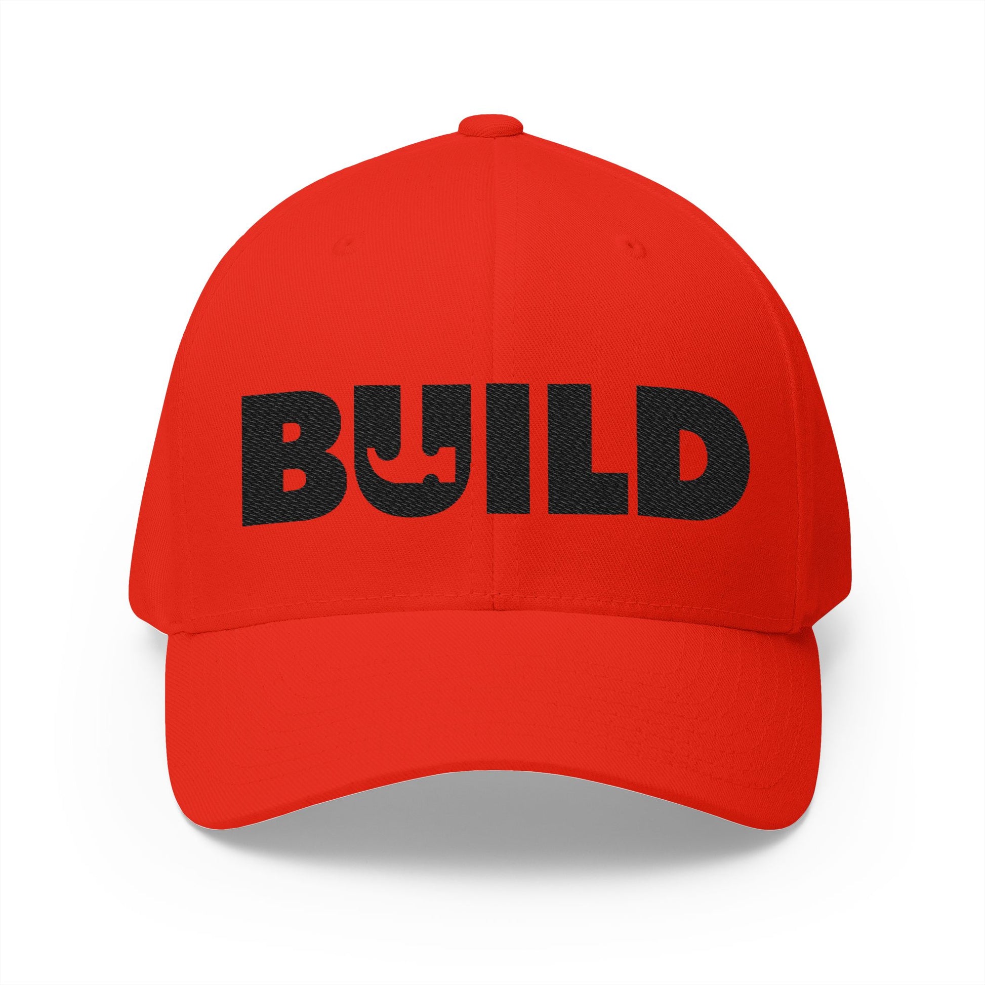 UCanBuildThis "BUILD" Embroidered Cap - Gift for Builders, DIY Enthusiasts, Casual Wear - Black Logo