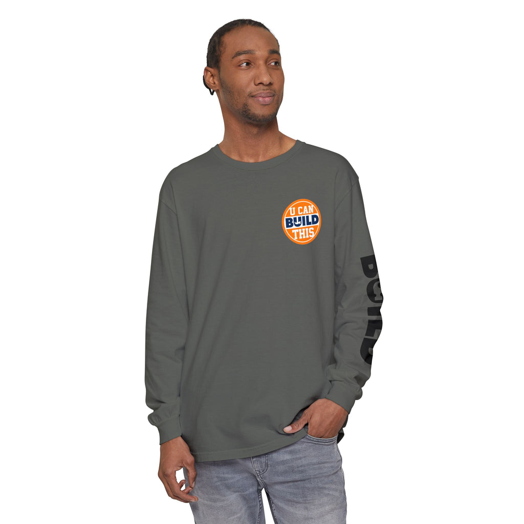 DIY BUILD Long Sleeve T-Shirt — For Makers & Creators (Pepper)