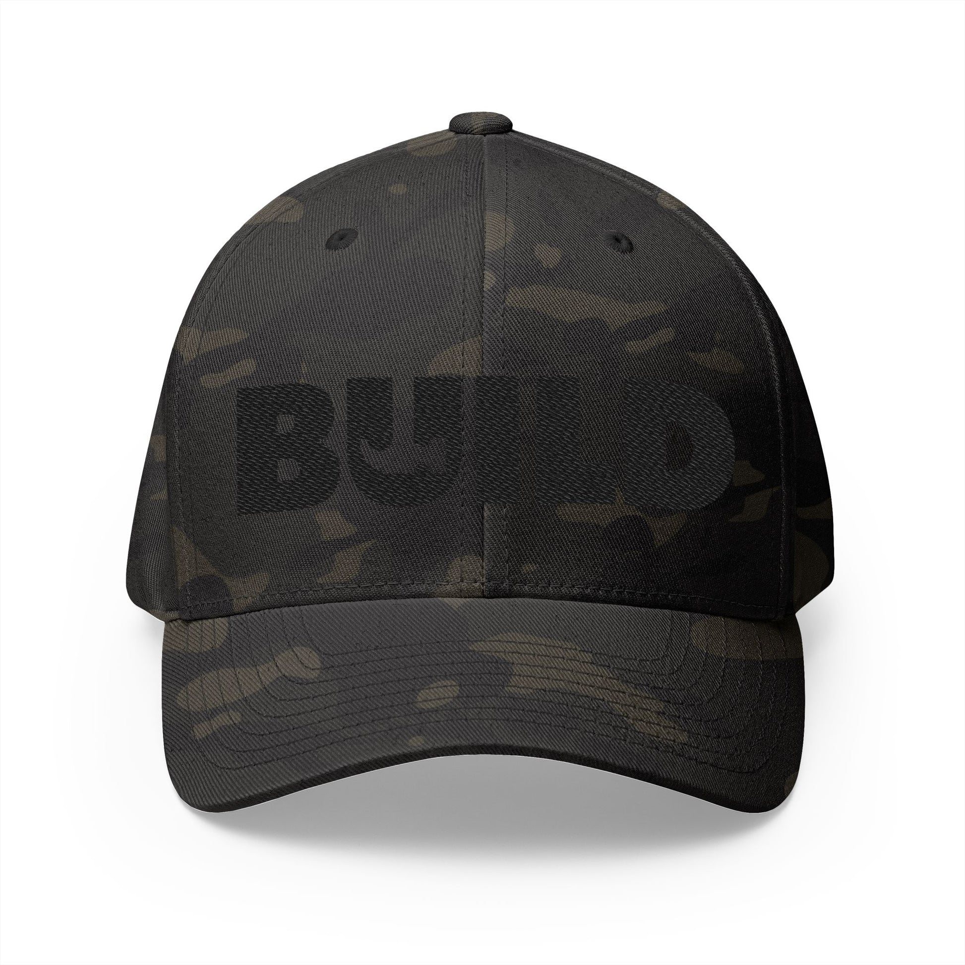 UCanBuildThis "BUILD" Embroidered Cap - Gift for Builders, DIY Enthusiasts, Casual Wear - Black Logo