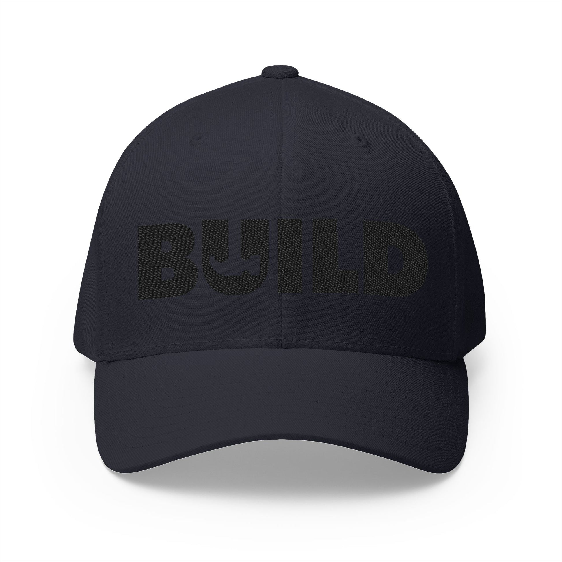 UCanBuildThis "BUILD" Embroidered Cap - Gift for Builders, DIY Enthusiasts, Casual Wear - Black Logo