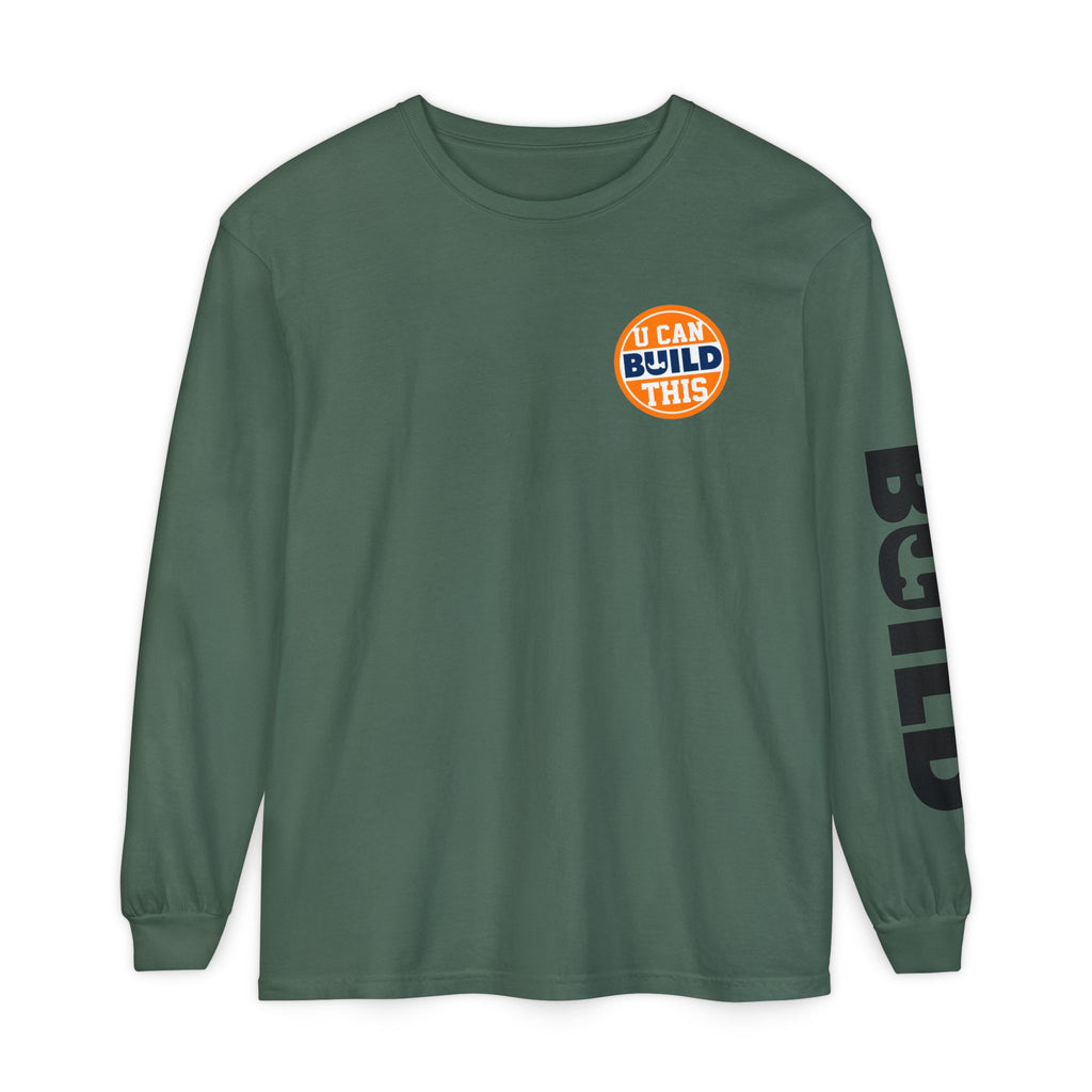 DIY BUILD Long Sleeve T-Shirt — For Makers & Creators (Blue Spruce)