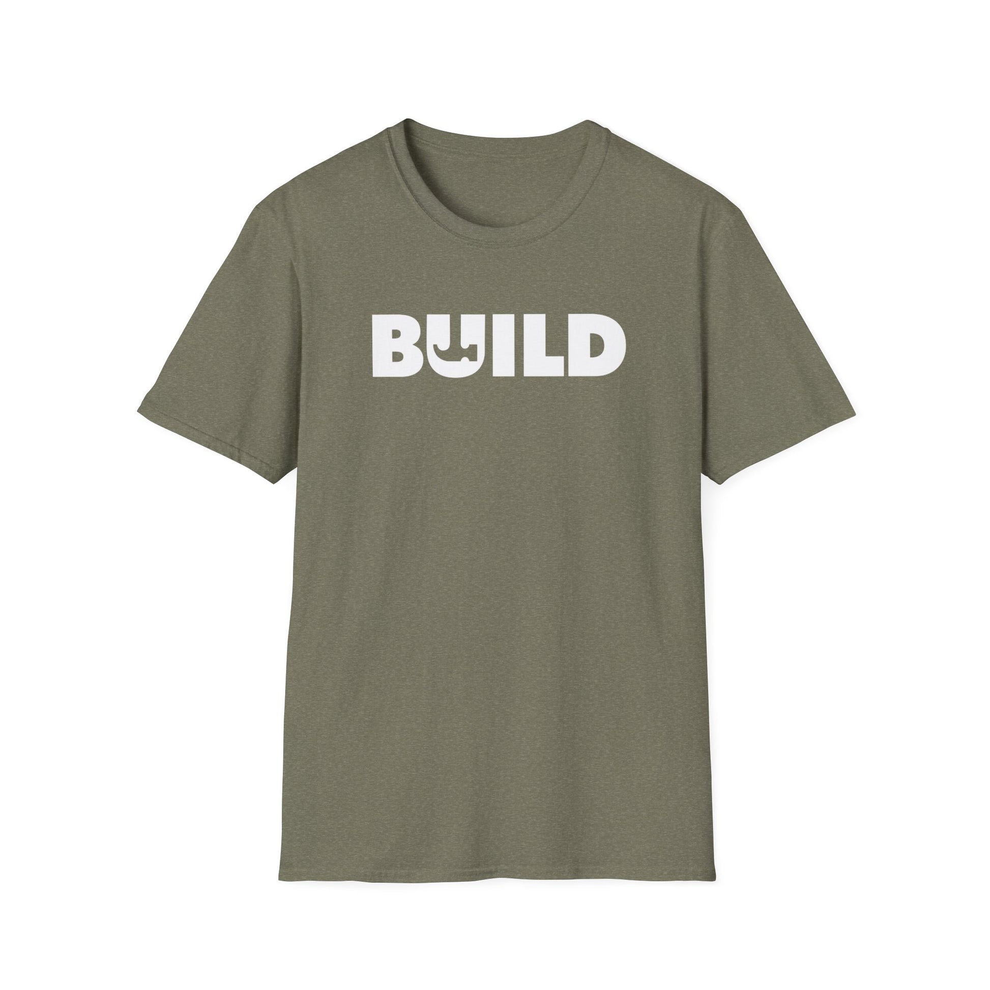 DIY BUILD T-Shirt - Bold Statement Tee for Makers and Creators (White Text)