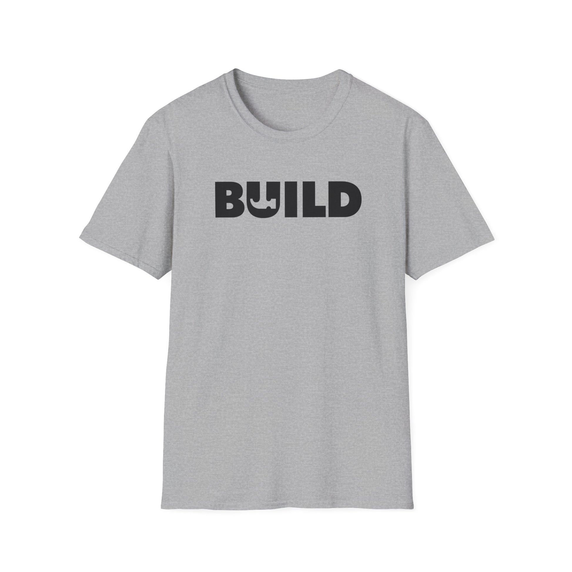 DIY BUILD T-Shirt — Bold Statement Tee for Makers & Creators (Black Text)