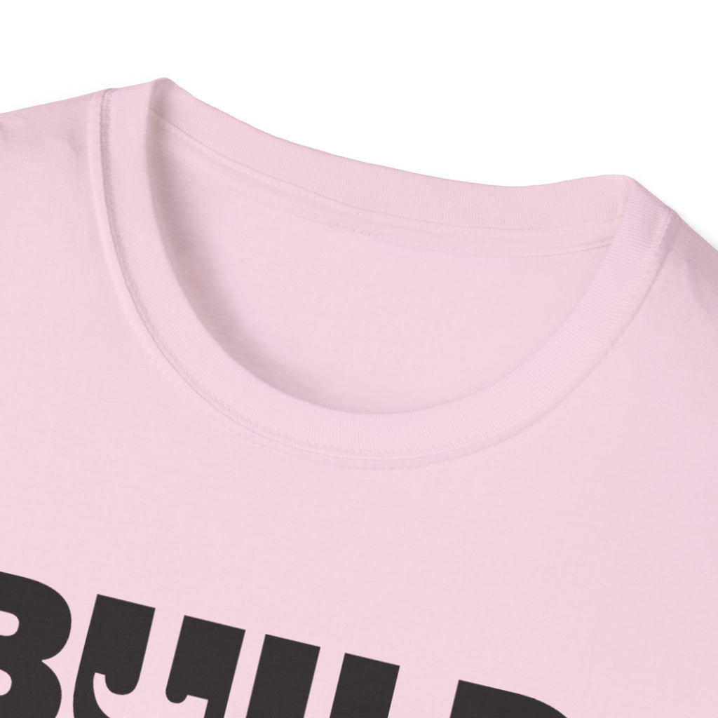 DIY BUILD T-Shirt — Bold Statement Tee for Makers & Creators (Black Text)