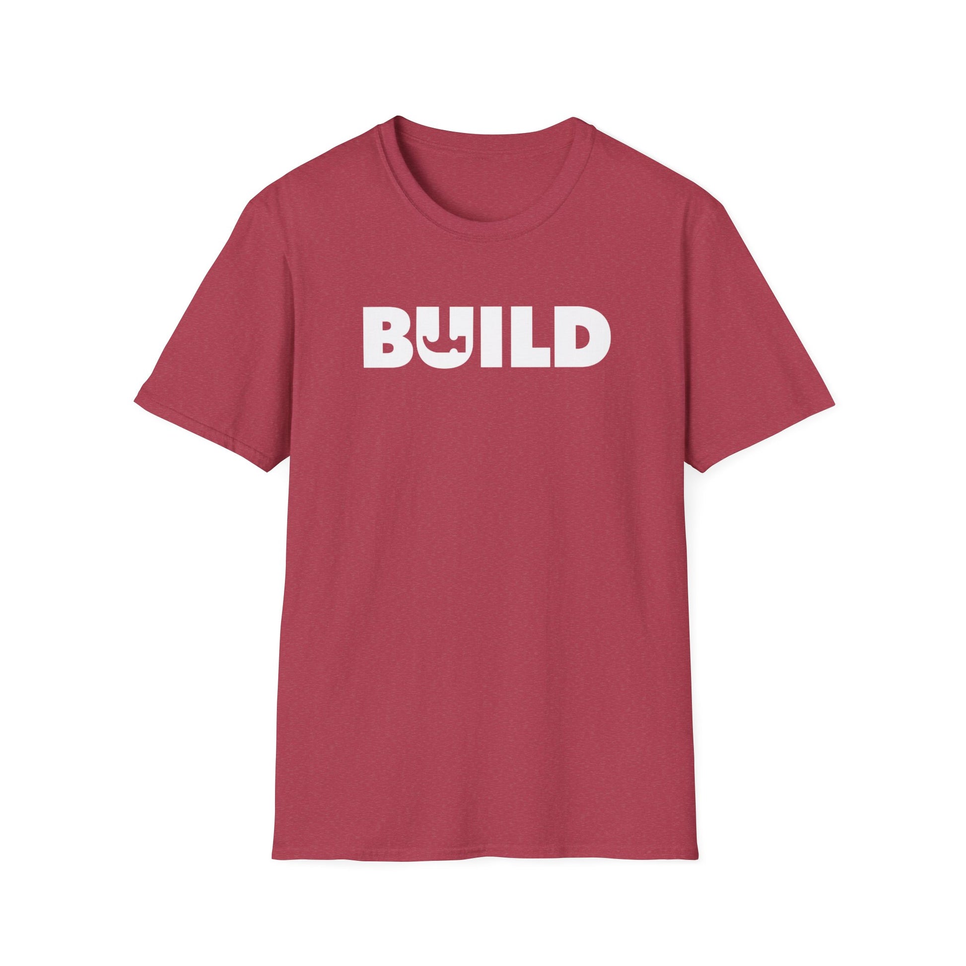 DIY BUILD T-Shirt - Bold Statement Tee for Makers and Creators (White Text)