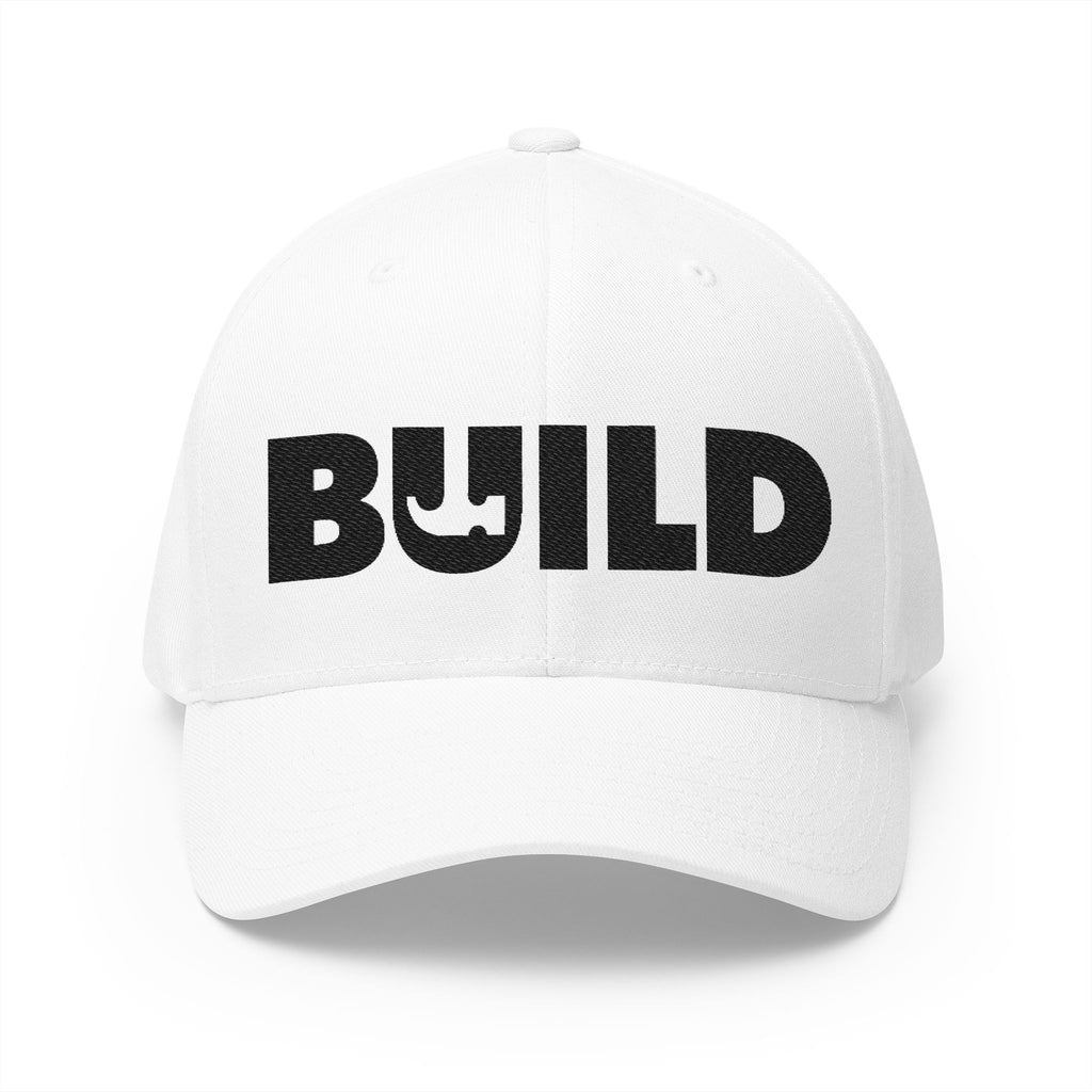 UCanBuildThis "BUILD" Embroidered Cap - Gift for Builders, DIY Enthusiasts, Casual Wear - Black Logo