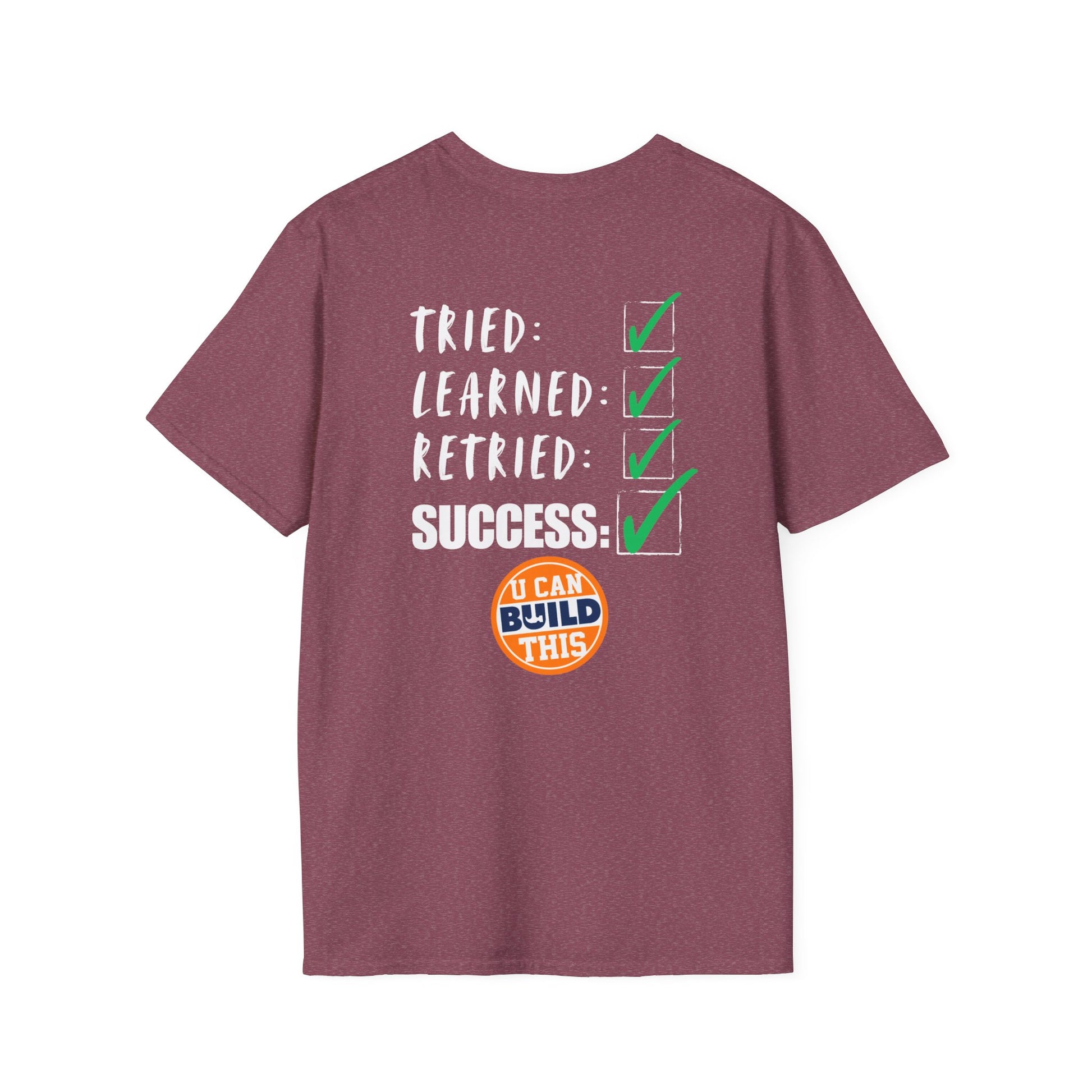 Motivational Unisex T-Shirt: Failure Leads to... DIY Comfort