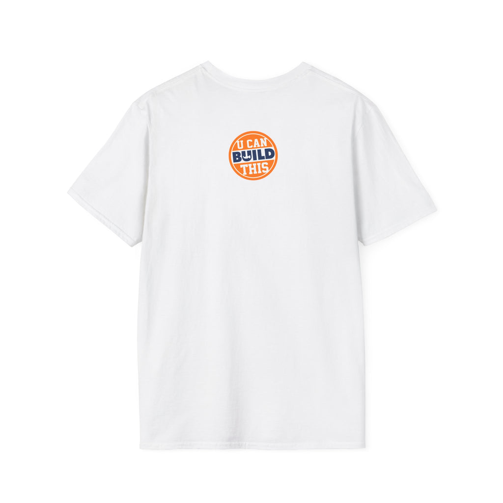 DIY BUILD T-Shirt - Bold Statement Tee for Makers & Creators (Orange Text)