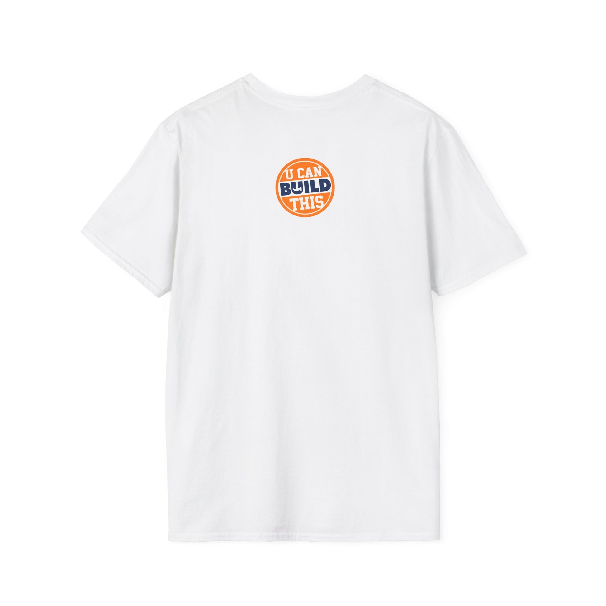 DIY BUILD T-Shirt - Bold Statement Tee for Makers & Creators (Orange Text)