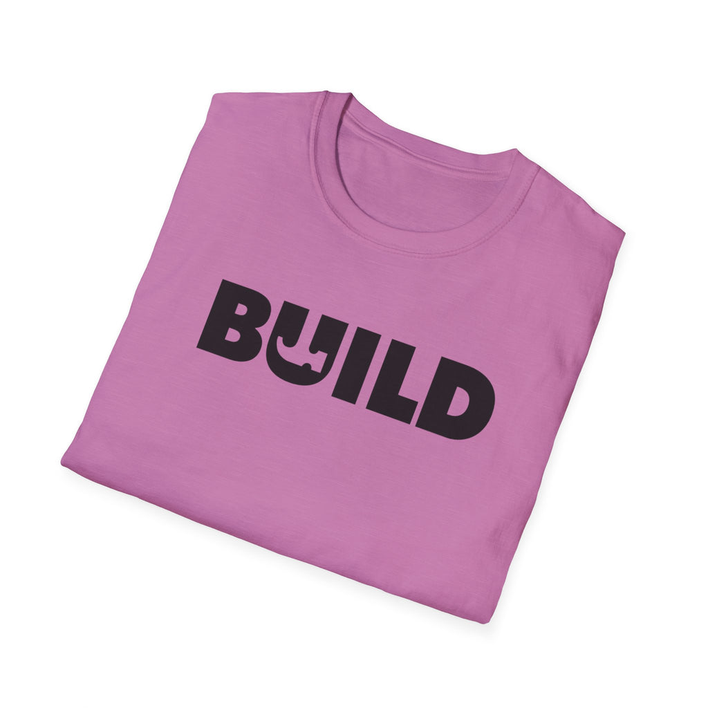 DIY BUILD T-Shirt — Bold Statement Tee for Makers & Creators (Black Text)