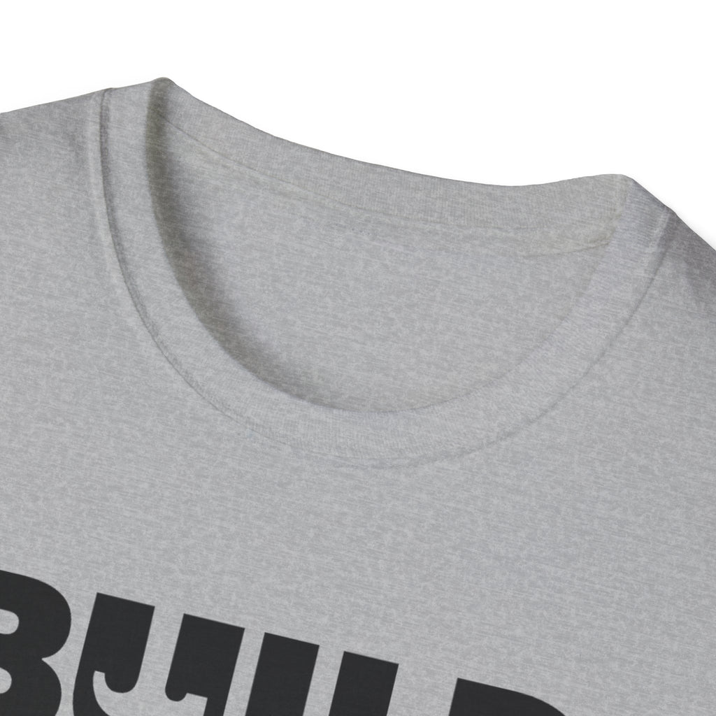 DIY BUILD T-Shirt — Bold Statement Tee for Makers & Creators (Black Text)