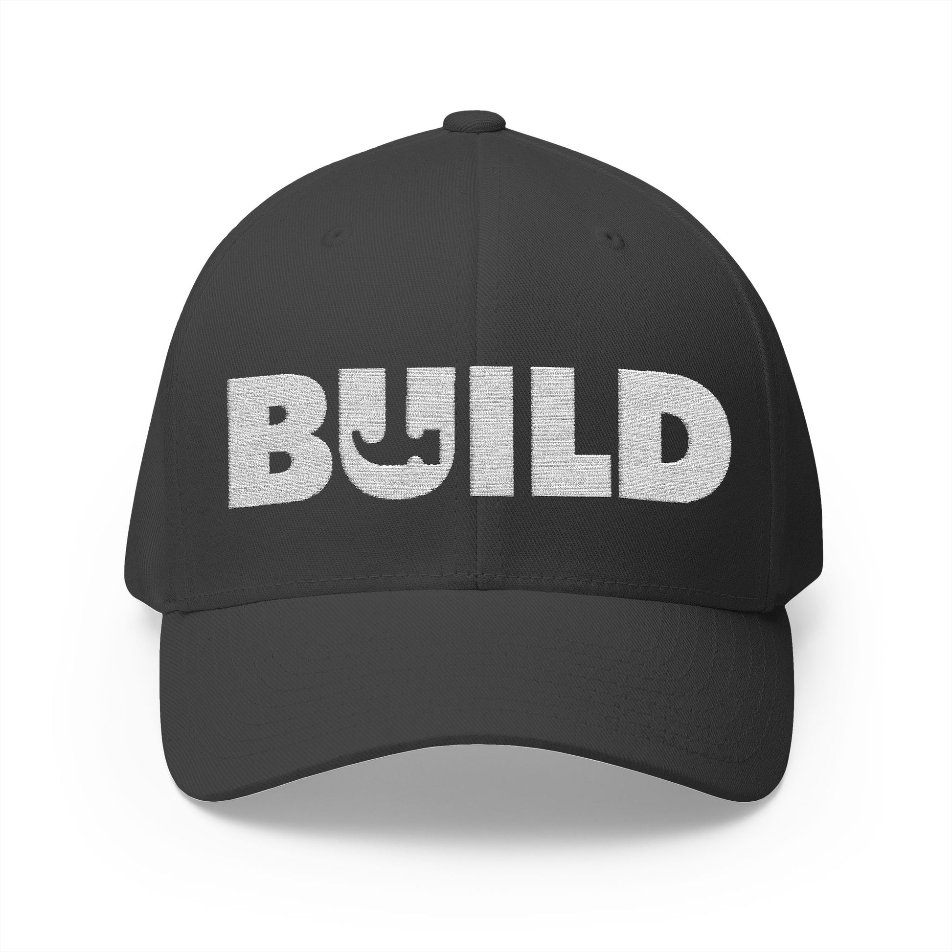 UCanBuildThis "BUILD" Embroidered Cap - Gift for Builders, DIY Enthusiasts, Casual Wear - White Logo