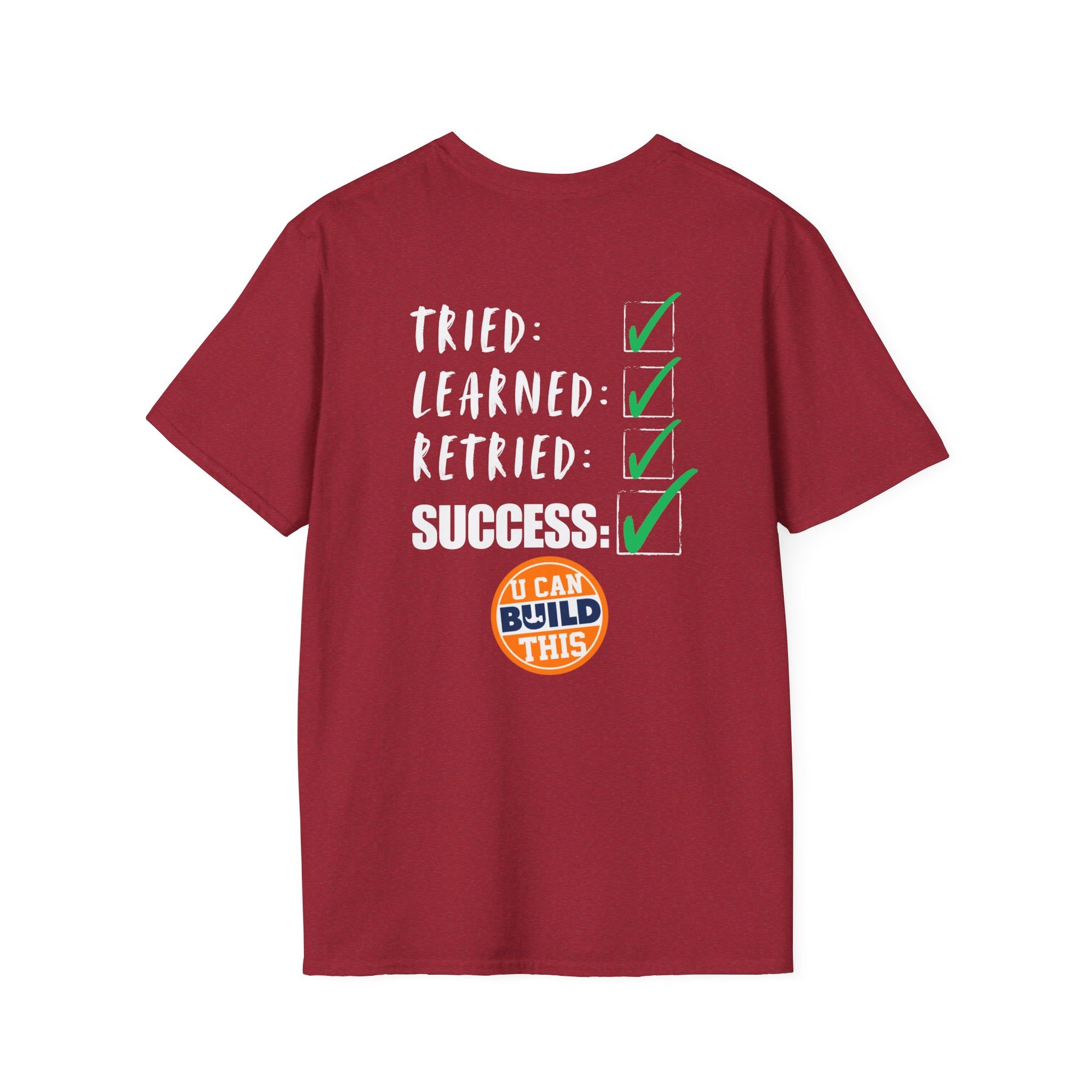 Motivational Unisex T-Shirt: Failure Leads to... DIY Comfort