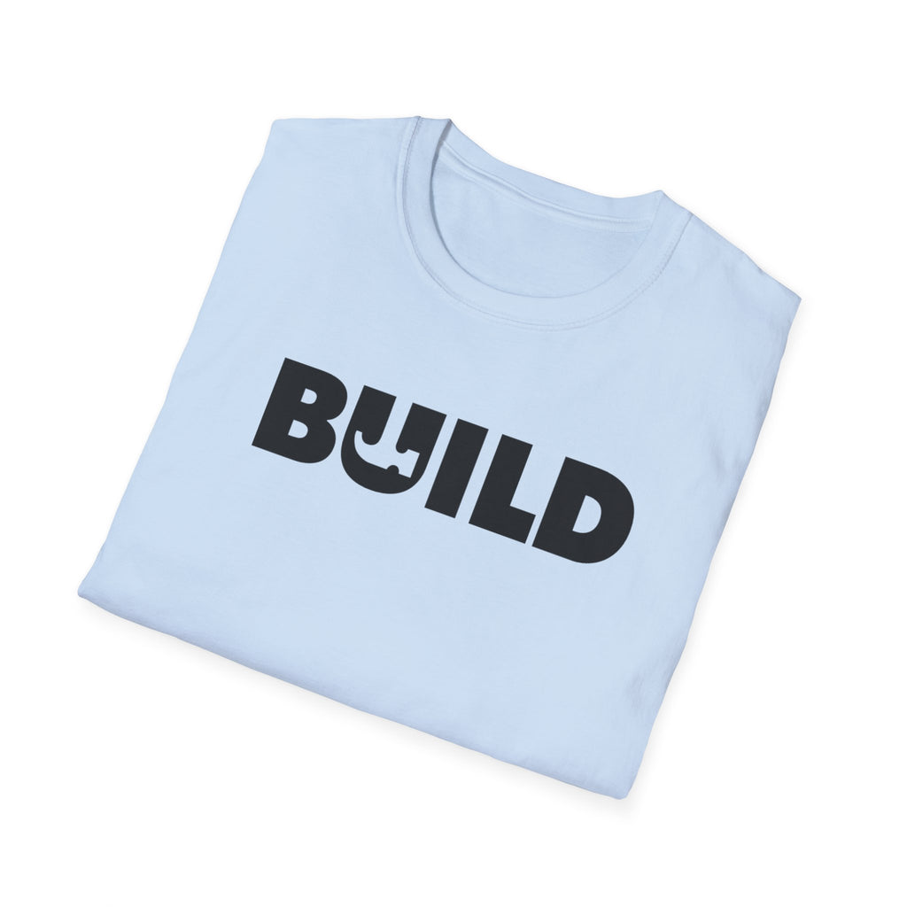 DIY BUILD T-Shirt — Bold Statement Tee for Makers & Creators (Black Text)