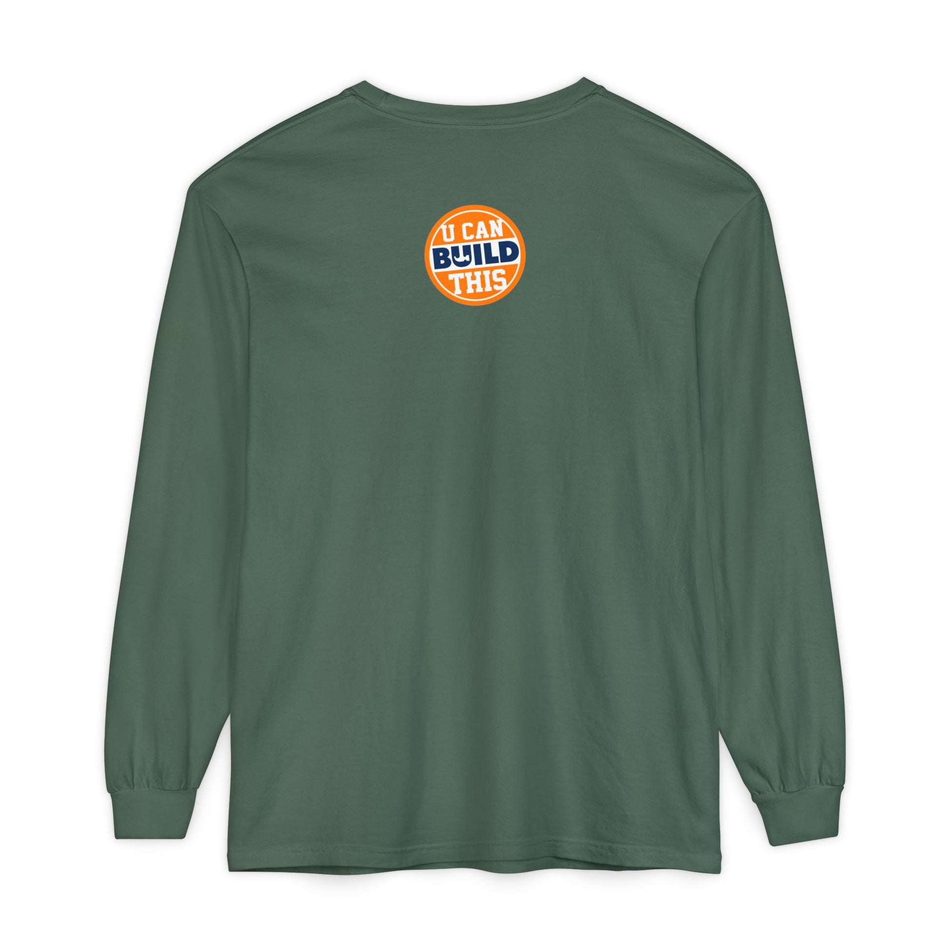 DIY BUILD Long Sleeve T-Shirt — Bold Statement Tee for Makers & Creators (Black Text)