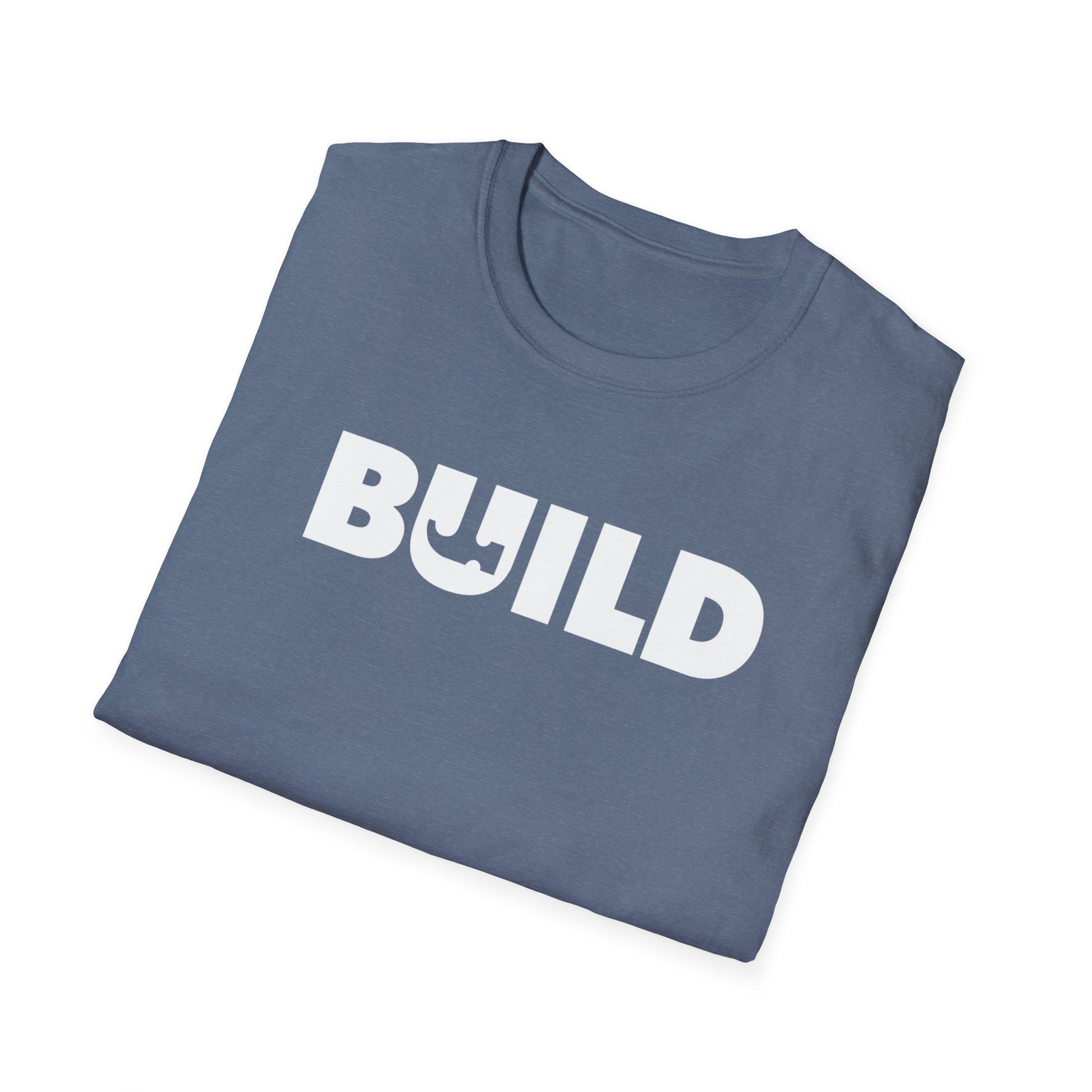 DIY BUILD T-Shirt - Bold Statement Tee for Makers and Creators (White Text)