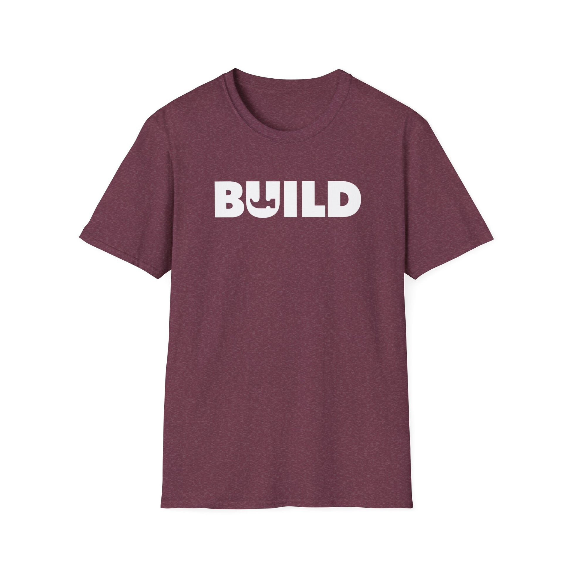 DIY BUILD T-Shirt - Bold Statement Tee for Makers and Creators (White Text)