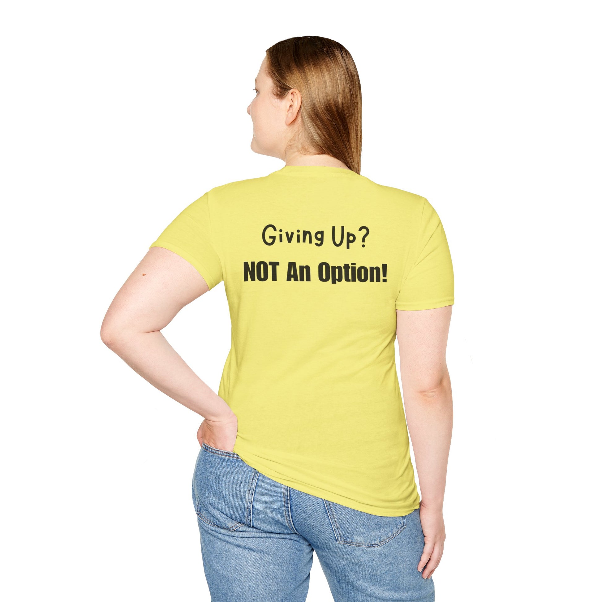 UCanBuildThis "NOT An Option!" T-Shirt: Motivational DIY Unisex Tee