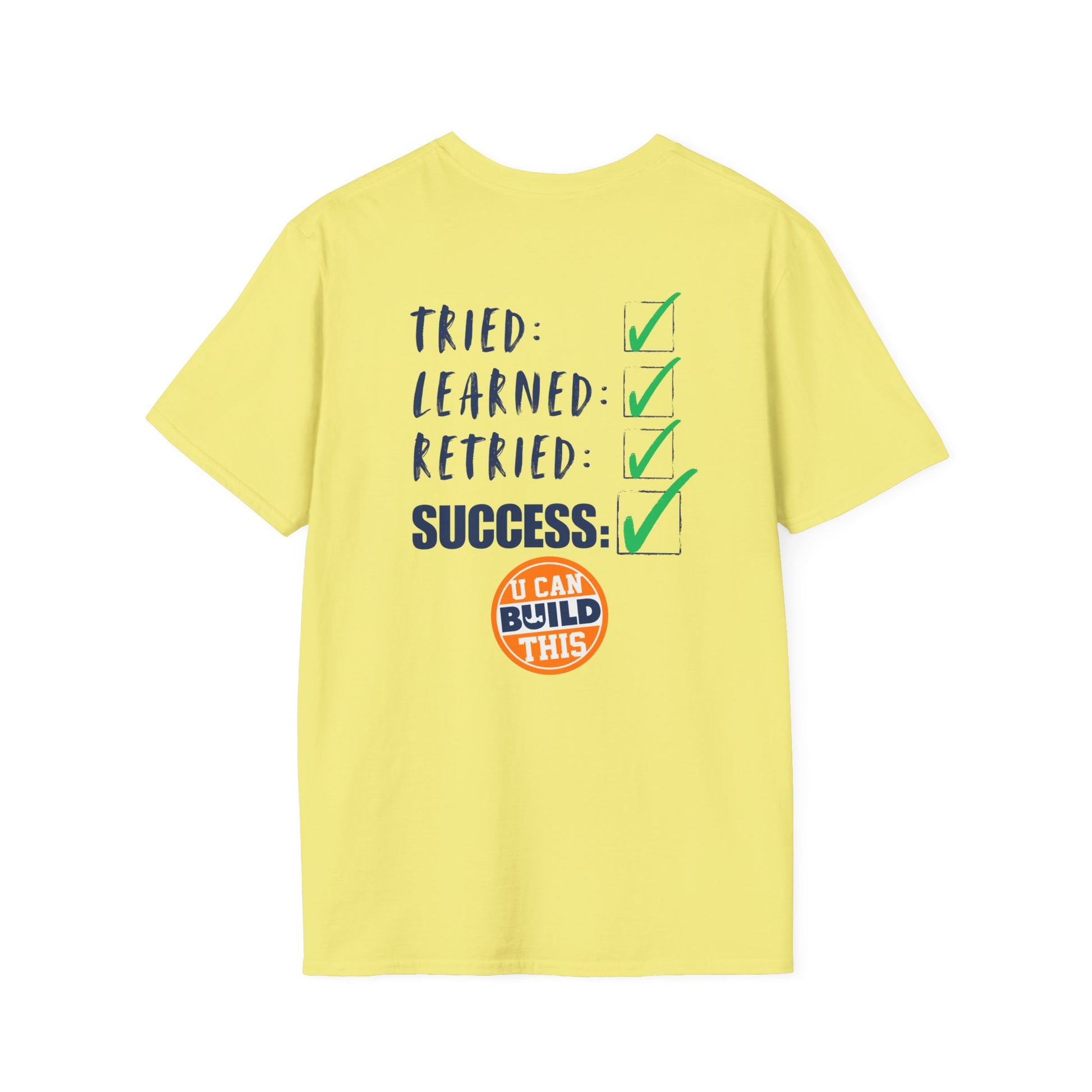 Motivational Unisex T-Shirt: Failure Leads to... DIY Comfort
