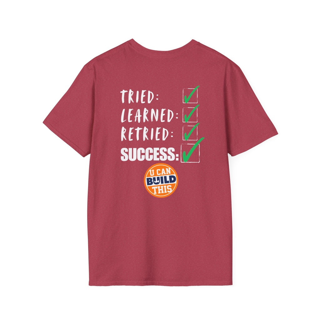 Motivational Unisex T-Shirt: Failure Leads to... DIY Comfort