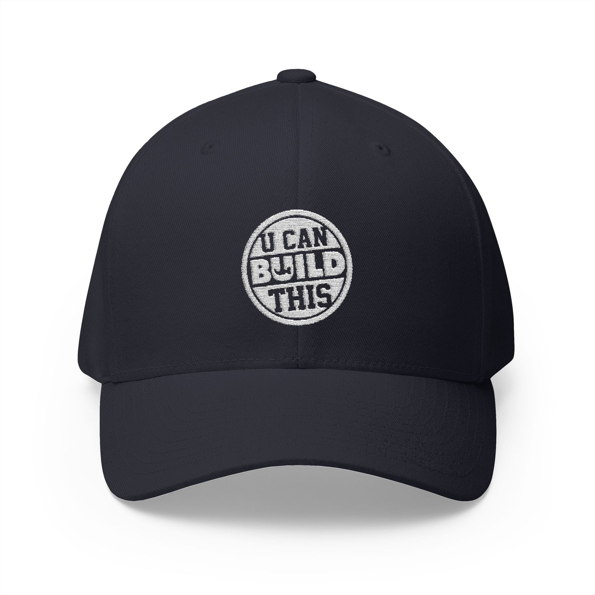 UCanBuildThis "UCBT Logo" Embroidered Cap - Gift for Builders, DIY Enthusiasts, Casual Wear - White Logo
