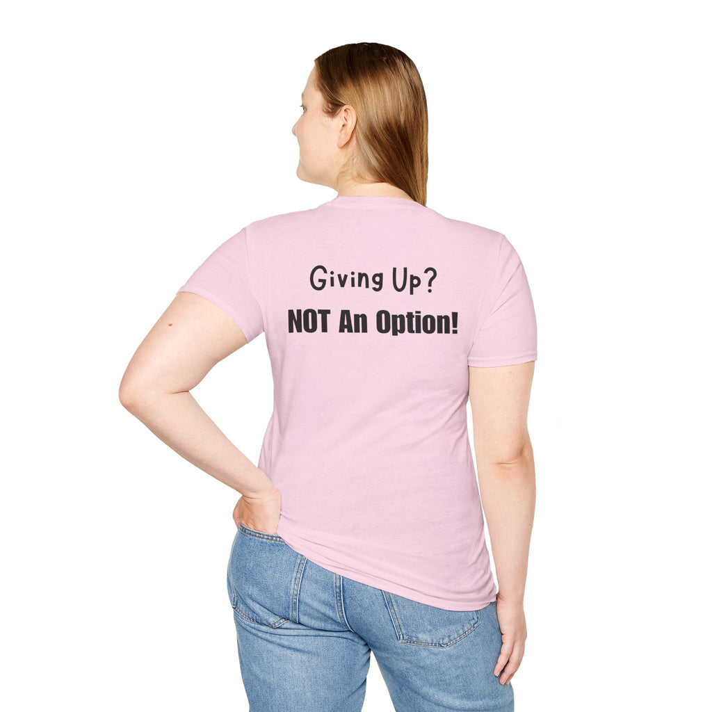 UCanBuildThis "NOT An Option!" T-Shirt: Motivational DIY Unisex Tee