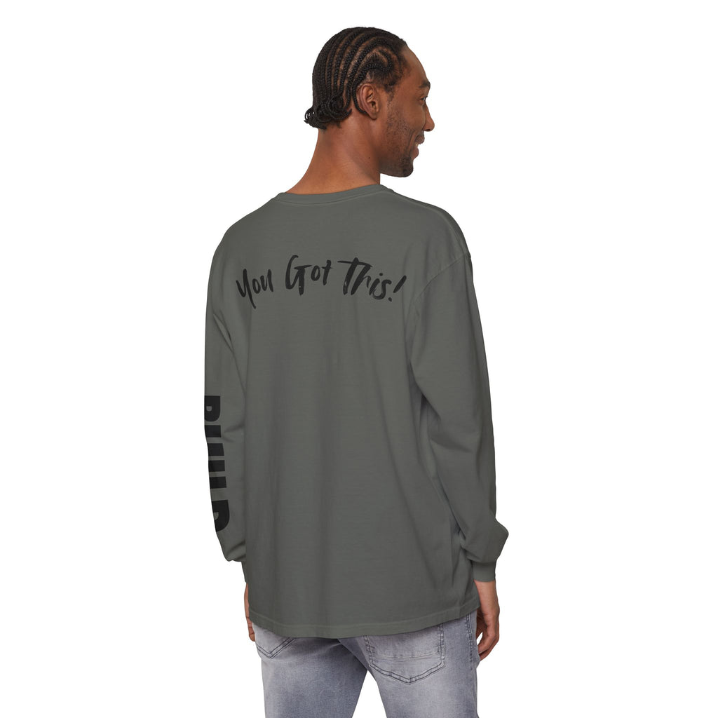 DIY BUILD Long Sleeve T-Shirt — For Makers & Creators (Pepper)