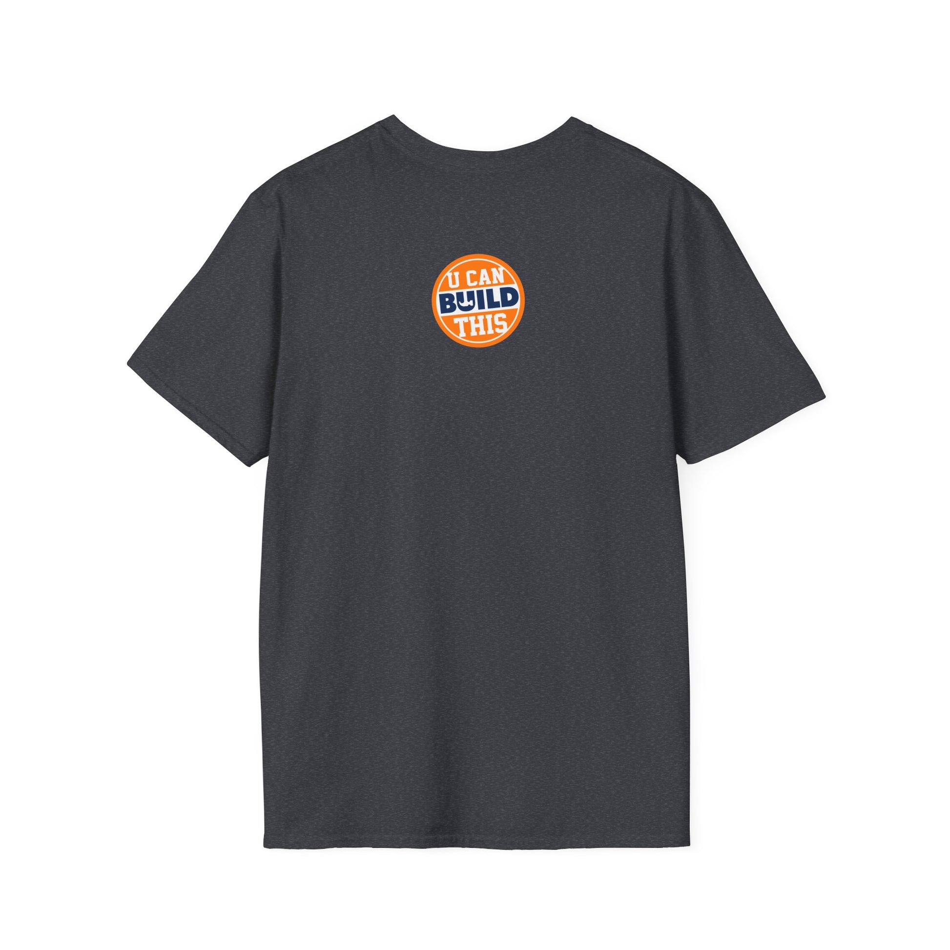 BUILD Graphic T‑Shirt - Bold Statement Tee for Makers and Creators (Gray with White Text)