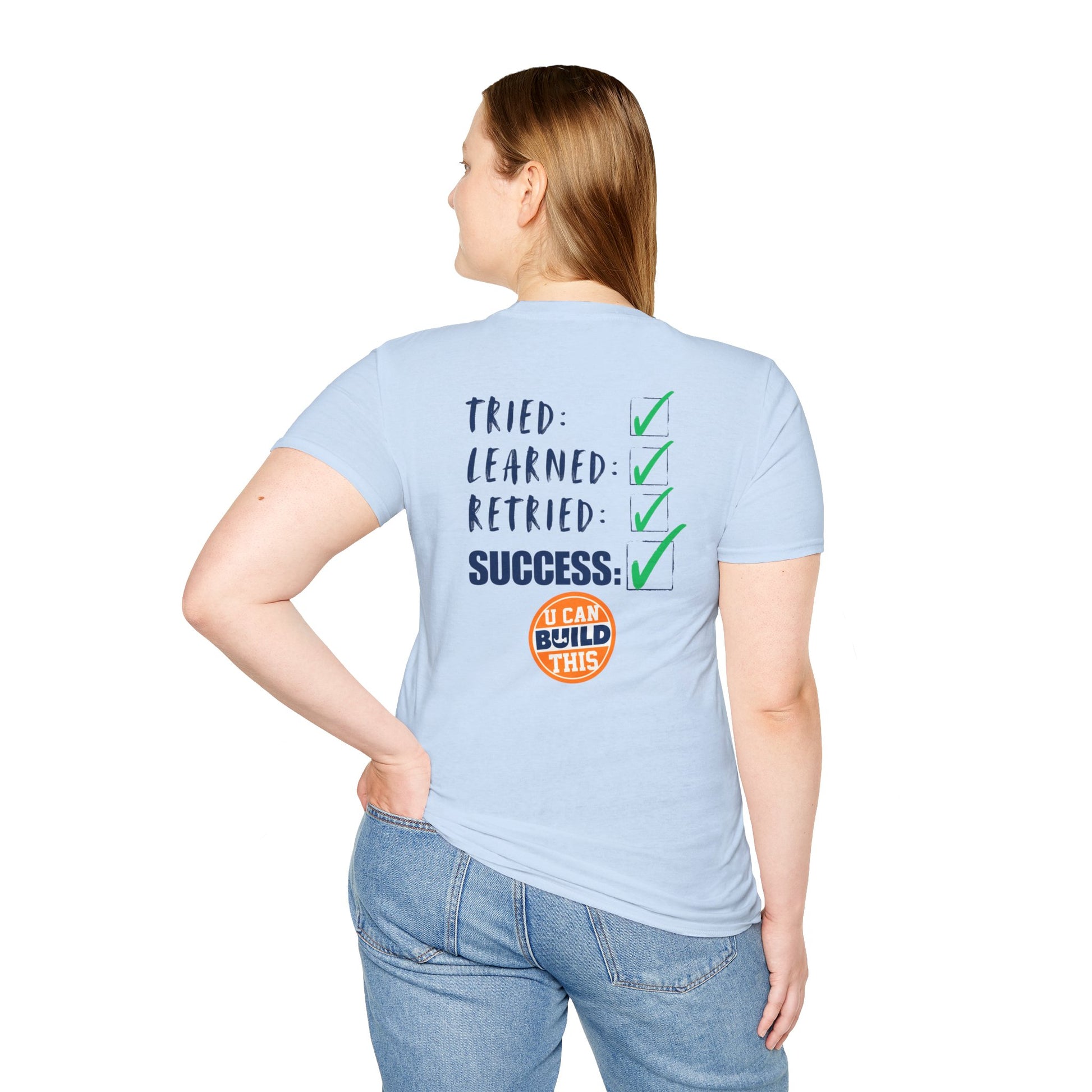 Motivational Unisex T-Shirt: Failure Leads to... DIY Comfort