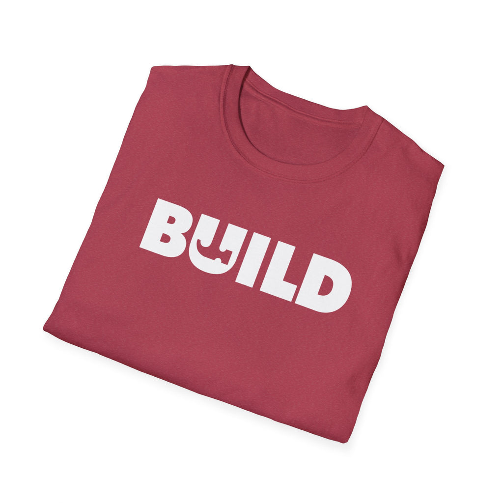 DIY BUILD T-Shirt - Bold Statement Tee for Makers and Creators (White Text)