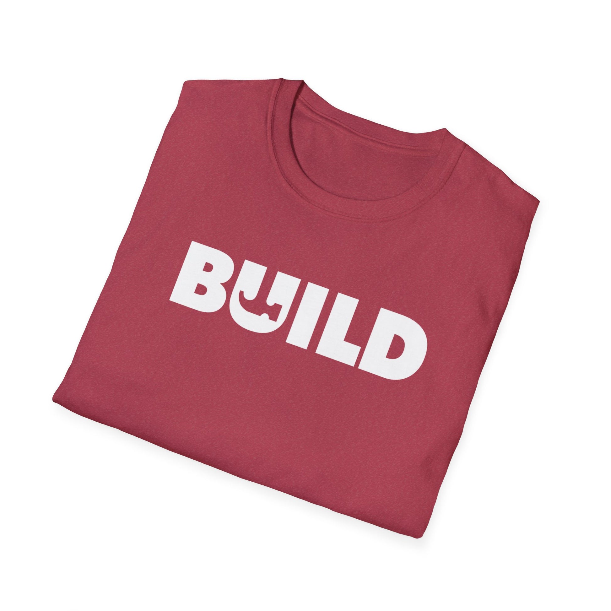 DIY BUILD T-Shirt - Bold Statement Tee for Makers and Creators (White Text)