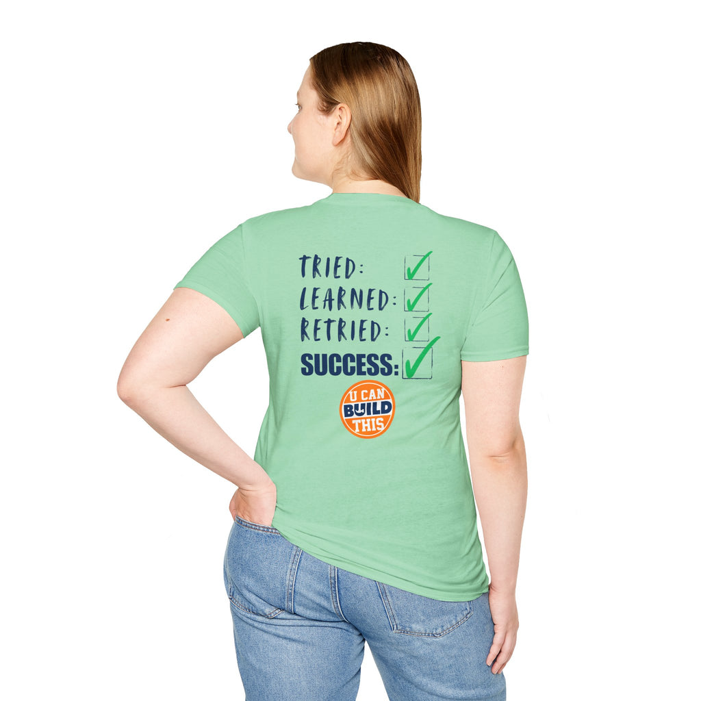 Motivational Unisex T-Shirt: Failure Leads to... DIY Comfort