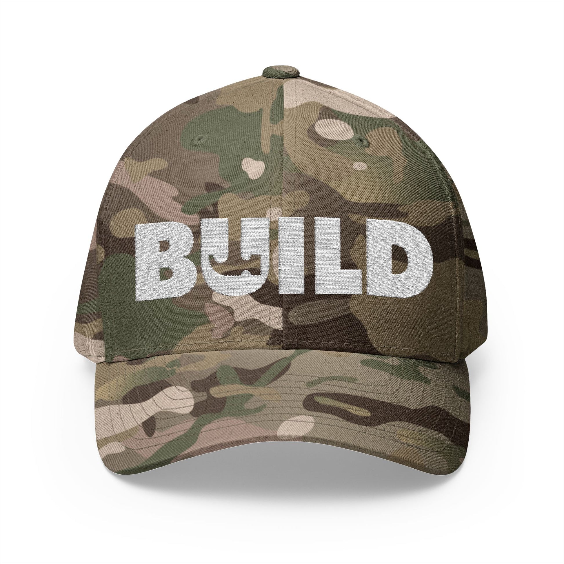 UCanBuildThis "BUILD" Embroidered Cap - Gift for Builders, DIY Enthusiasts, Casual Wear - White Logo