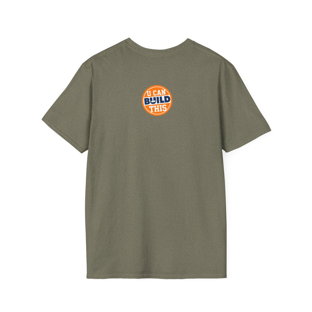 BUILD Graphic T‑Shirt - Bold Statement Tee for Makers and Creators (Green with Black Text)