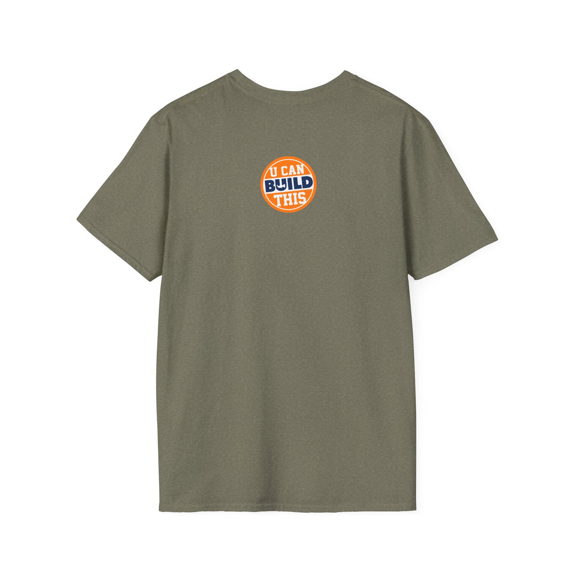 BUILD Graphic T‑Shirt - Bold Statement Tee for Makers and Creators (Green with Black Text)